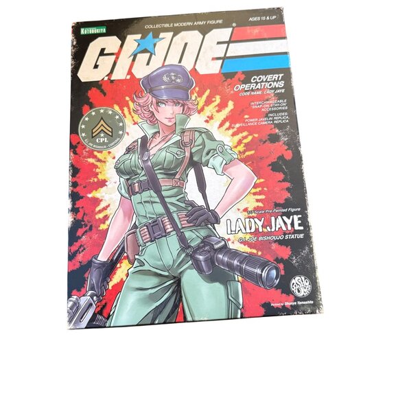G.I. Joe Bishoujo Series Lady Jaye Collectible 1/7 Scale Pre-Painted Figure Stat - Picture 5 of 8